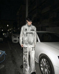 Vintage New Zip-Up Number Track Jacket
