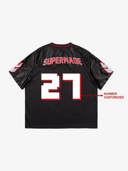 Original Flame Print Football Jersey T-Shirt