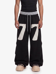 Double-Waisted Ruched Sweatpants