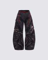 Distressed Ripped Denim Pants – Streetwear with Unique Torn Details