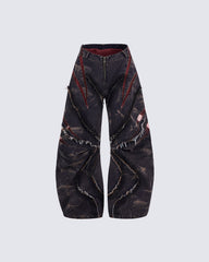 Distressed Ripped Denim Pants – Streetwear with Unique Torn Details