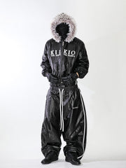 KIIKIO Gloss Double-Waist Pants