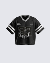 Vintage Graphic Cropped Street Jersey