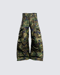 New Y2K Camo Multi-Pocket Wide Leg Cargo Pants