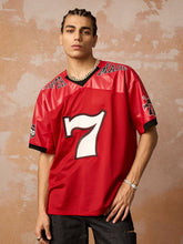 Original "SUPER 7" V-Neck Jersey T-SHIRT