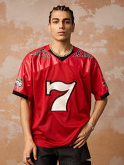 Original "SUPER 7" V-Neck Jersey T-SHIRT