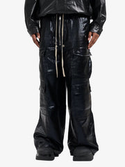 RO-style multi-pocket matte coated overalls