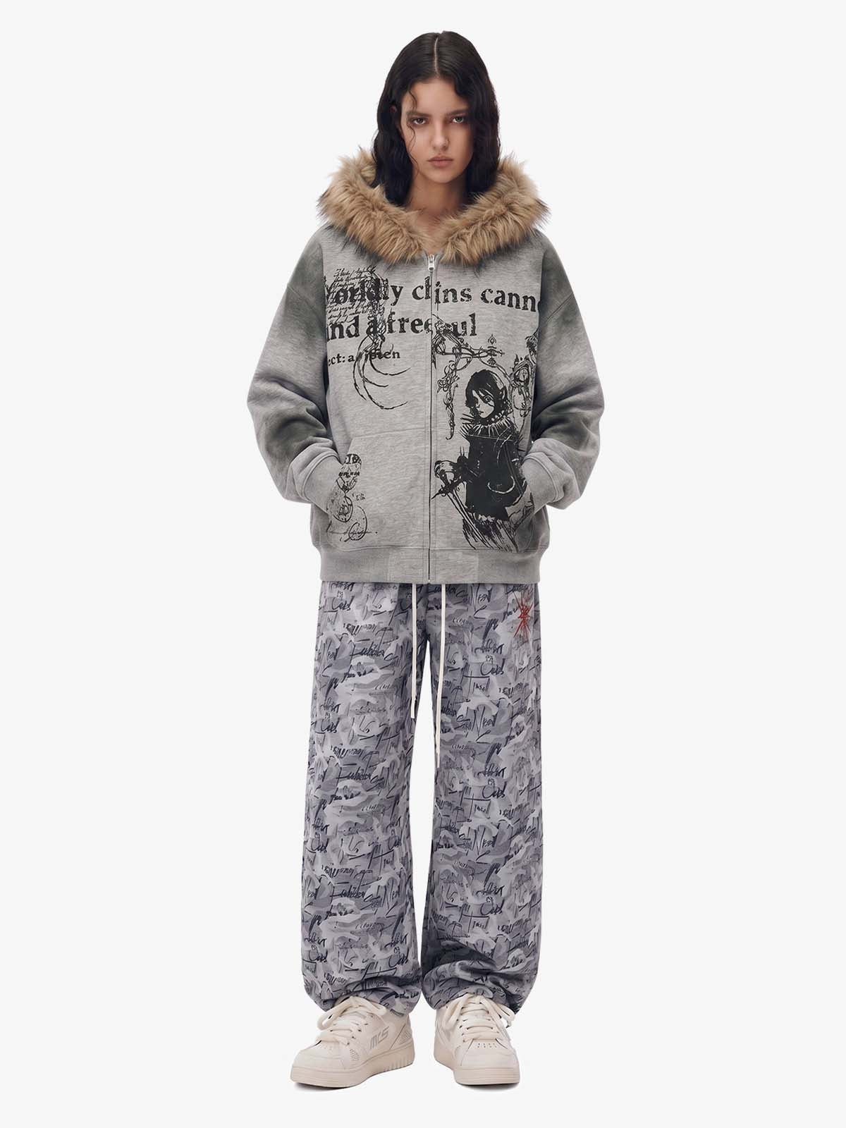 Mortemartt Graphic Hooded Jacket