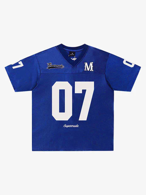 Jersey Loose Satin Stitching Sports T-Shirt