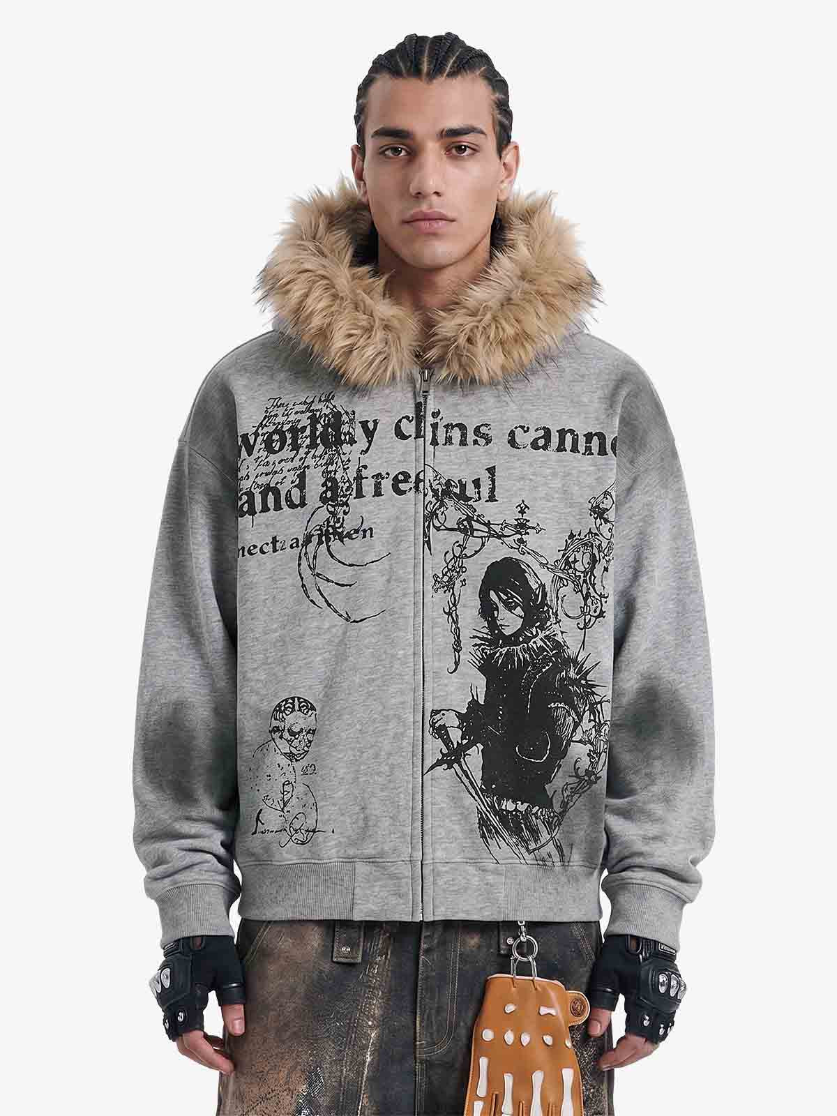 Mortemartt Graphic Hooded Jacket