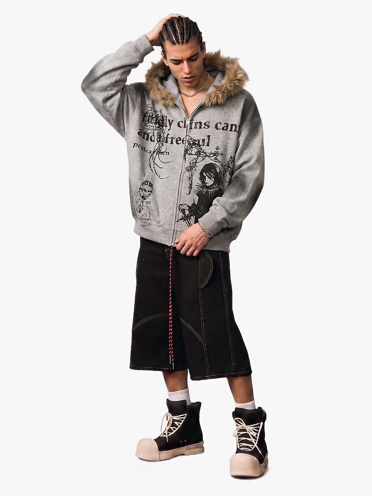 Mortemartt Graphic Hooded Jacket