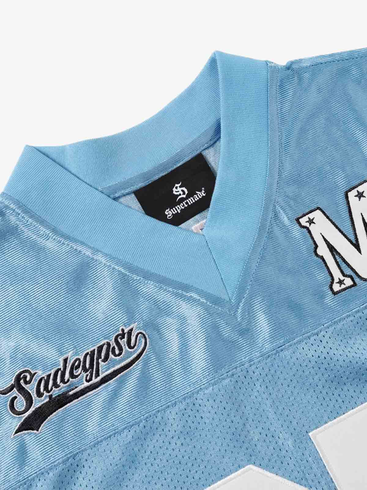 Jersey Loose Satin Stitching Sports T-Shirt