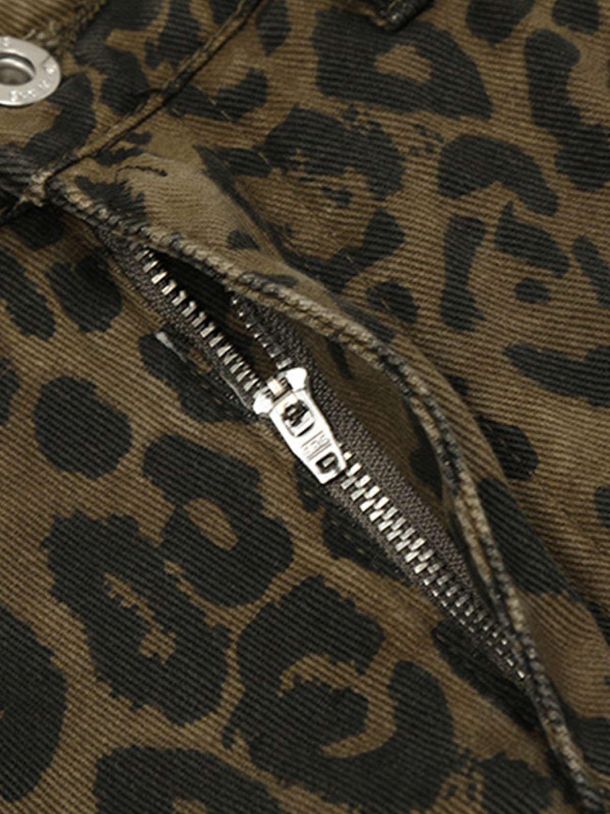 Leopard Print Cotton Wide Leg Shorts