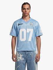 Jersey Loose Satin Stitching Sports T-Shirt