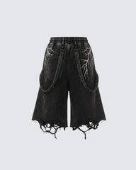 LIGHTNING Series | New Strap Wide-Leg Shorts
