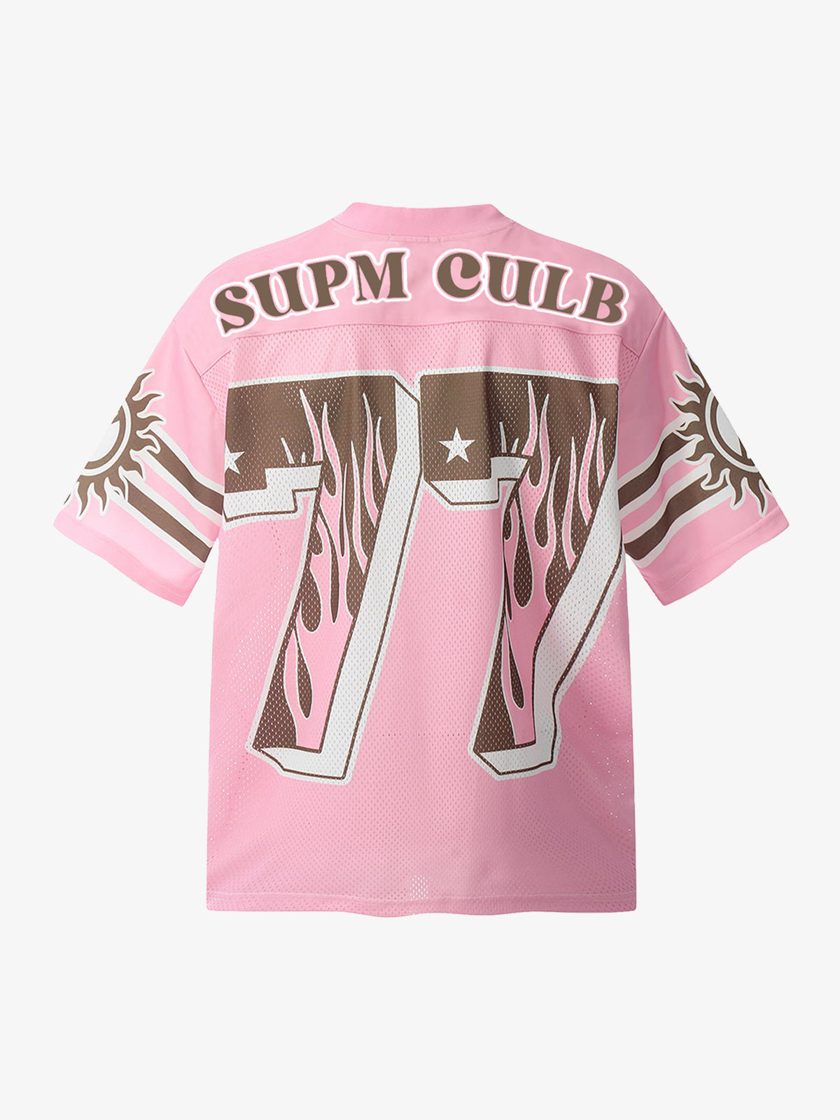 Pink Flame Print Jersey T-shirt