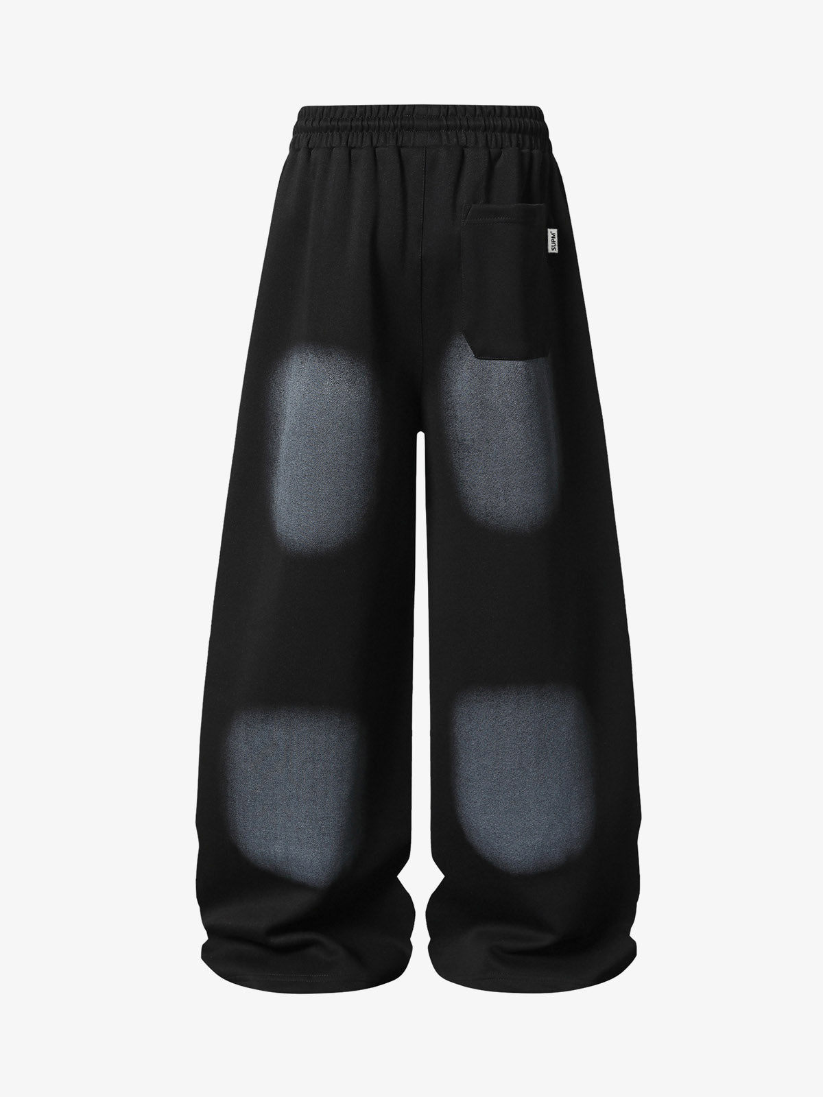 Spray Paint Star Print Distressed Sweatpants