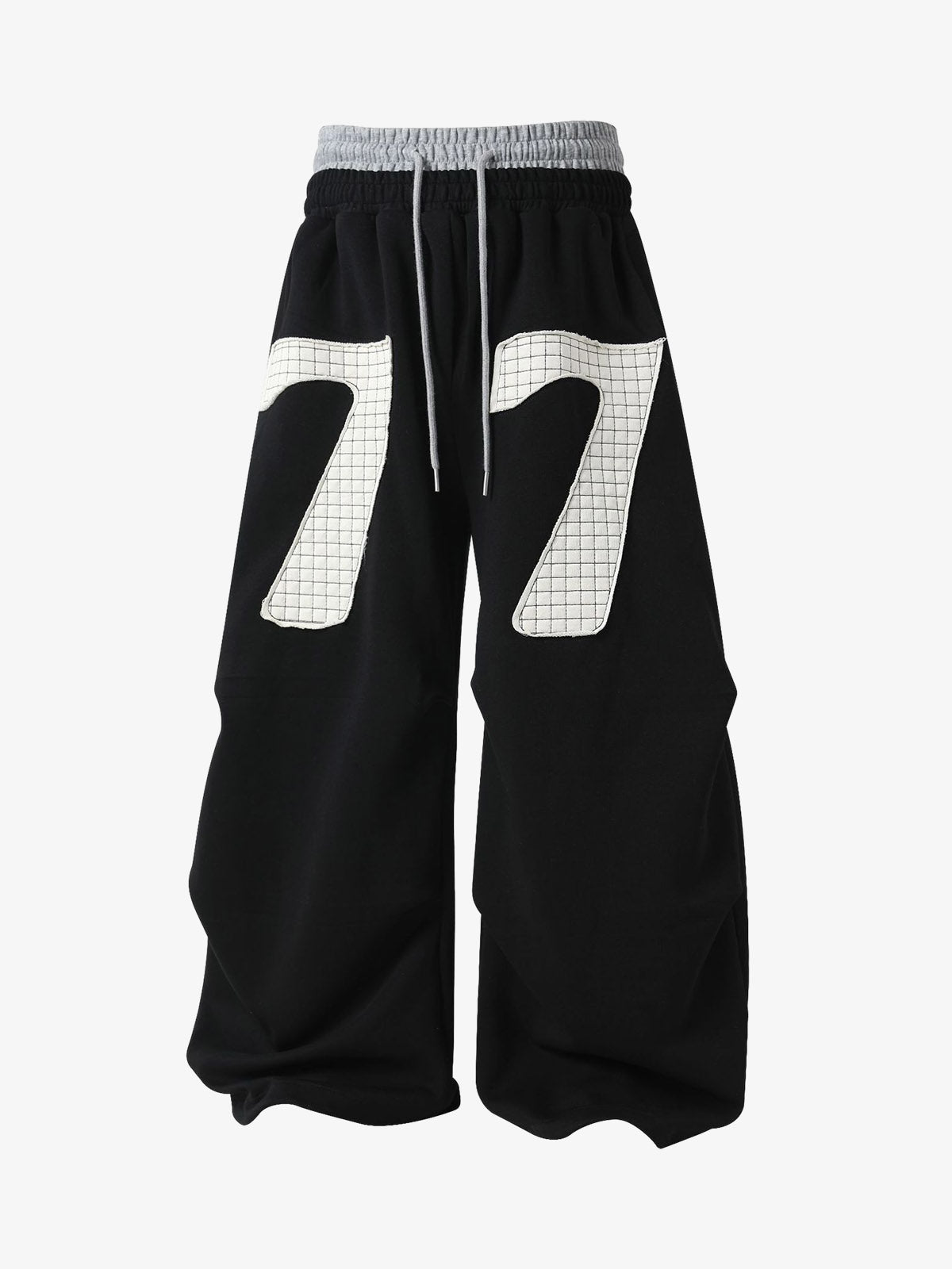 Double-Waisted Ruched Sweatpants