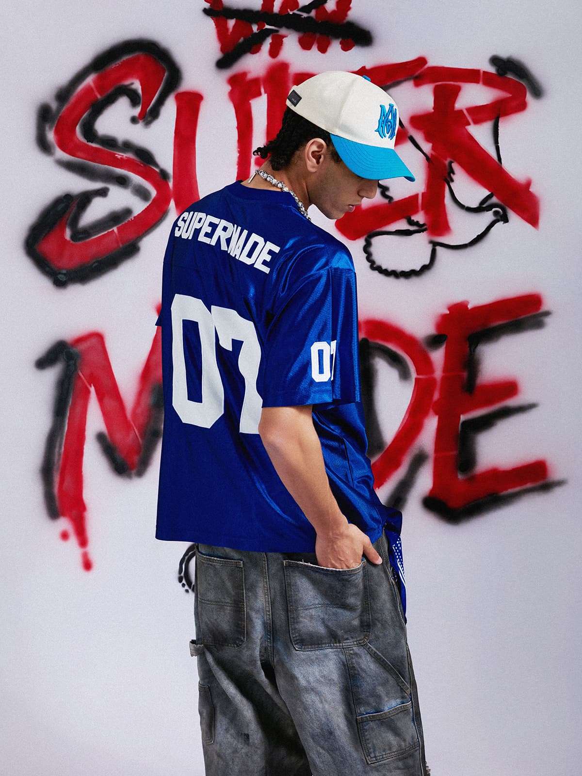 Jersey Loose Satin Stitching Sports T-Shirt