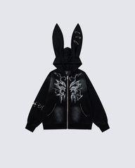 Gothic Bunny Ear Hoodie