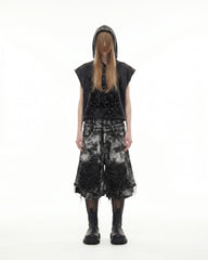 KIIKIO-New Washed Hooded Sleeveless Top
