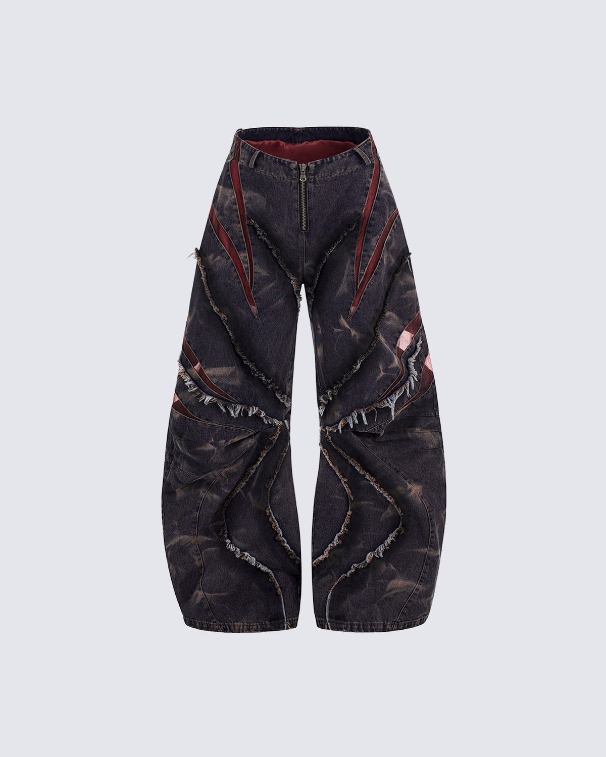 Distressed Ripped Denim Pants – Streetwear with Unique Torn Details