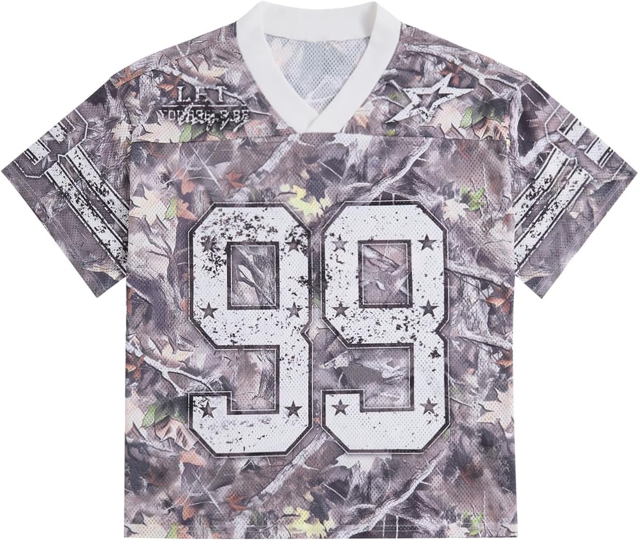 Oversized V Neck Jersey Shirt