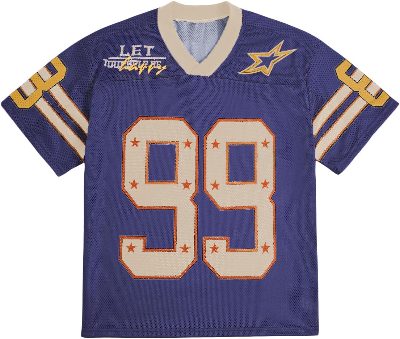 Oversized V Neck Jersey Shirt