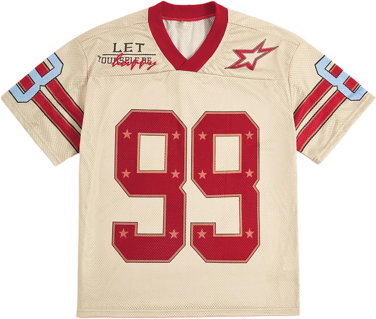 Oversized V Neck Jersey Shirt