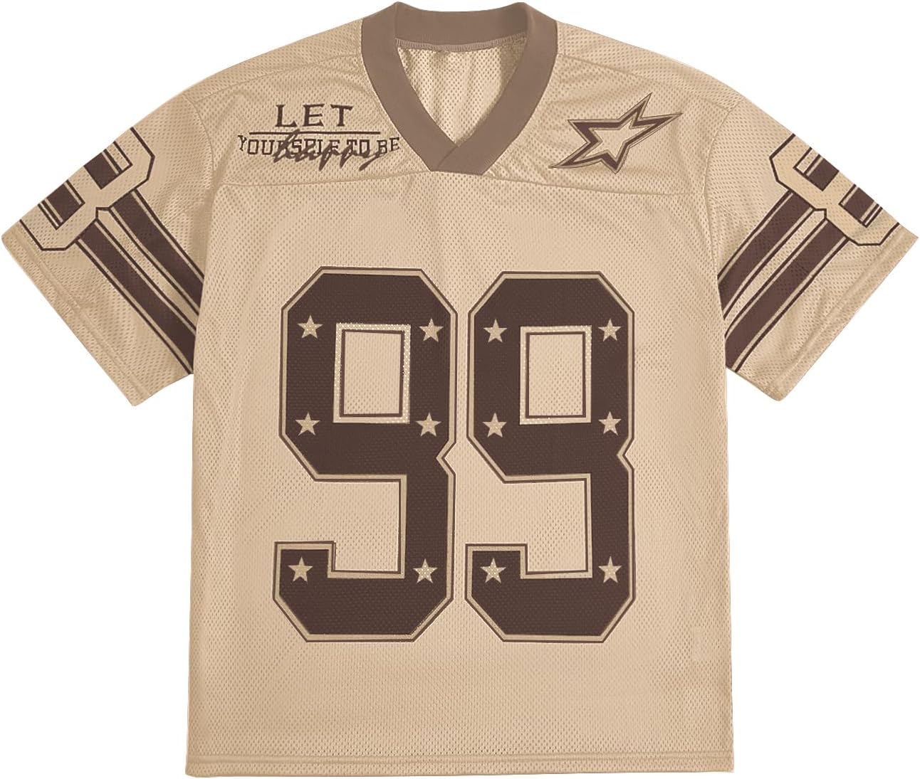 Oversized V Neck Jersey Shirt