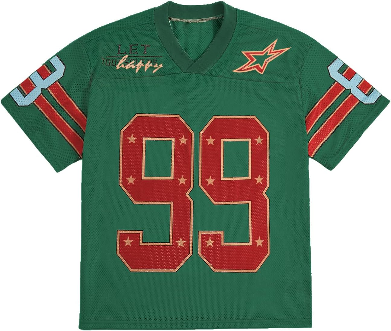Oversized V Neck Jersey Shirt