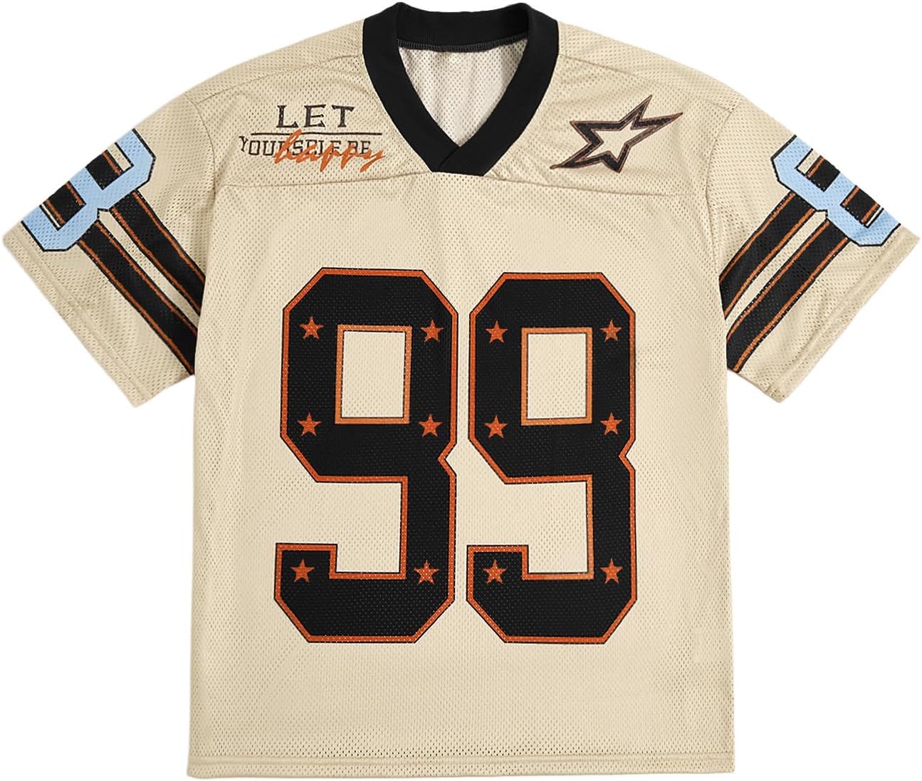 Oversized V Neck Jersey Shirt