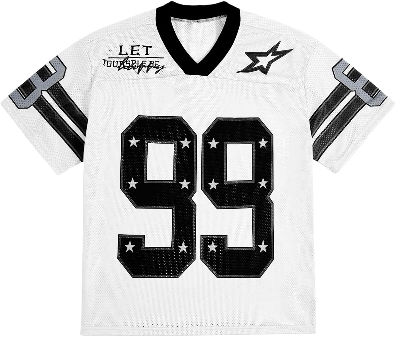Oversized V Neck Jersey Shirt
