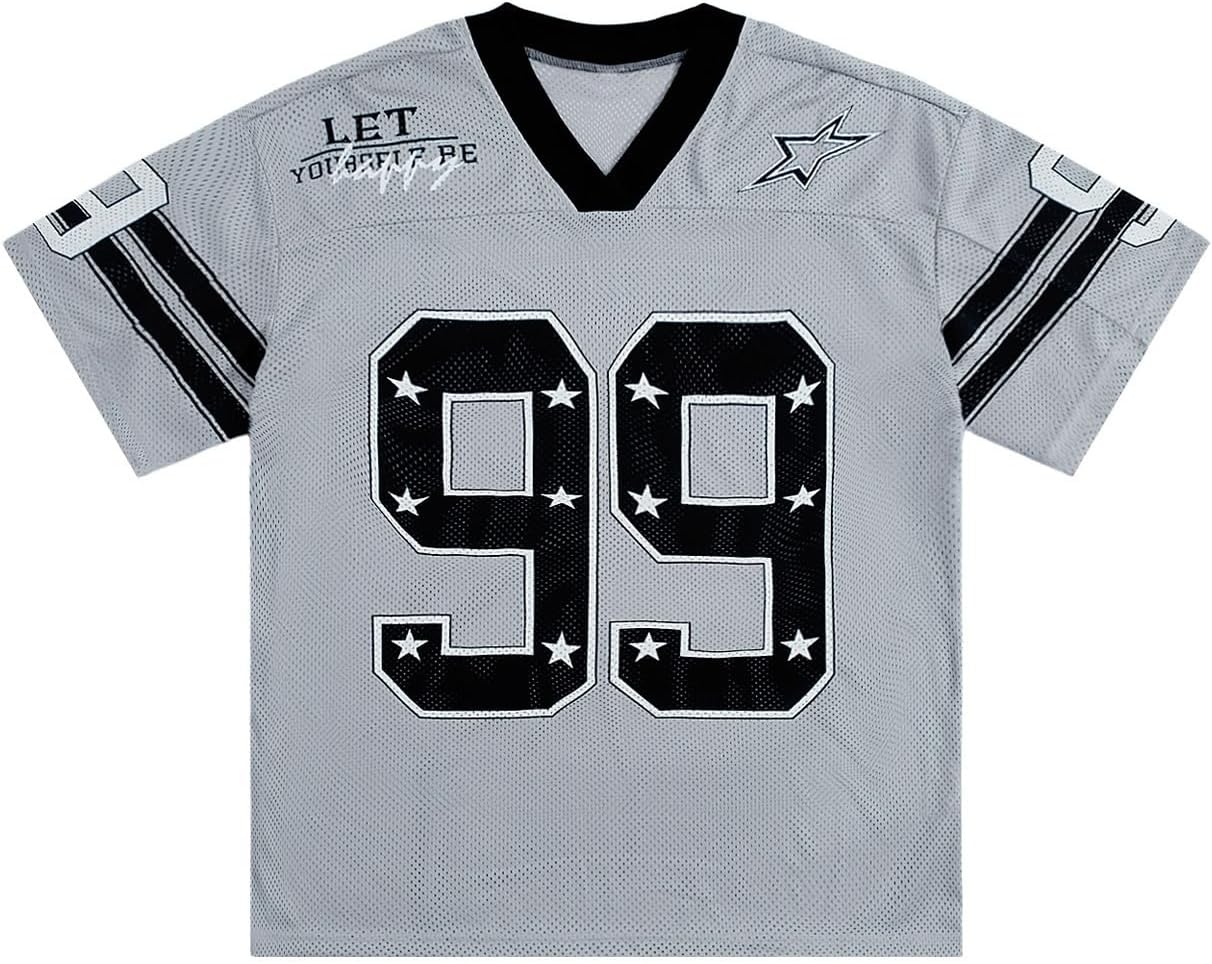 Oversized V Neck Jersey Shirt