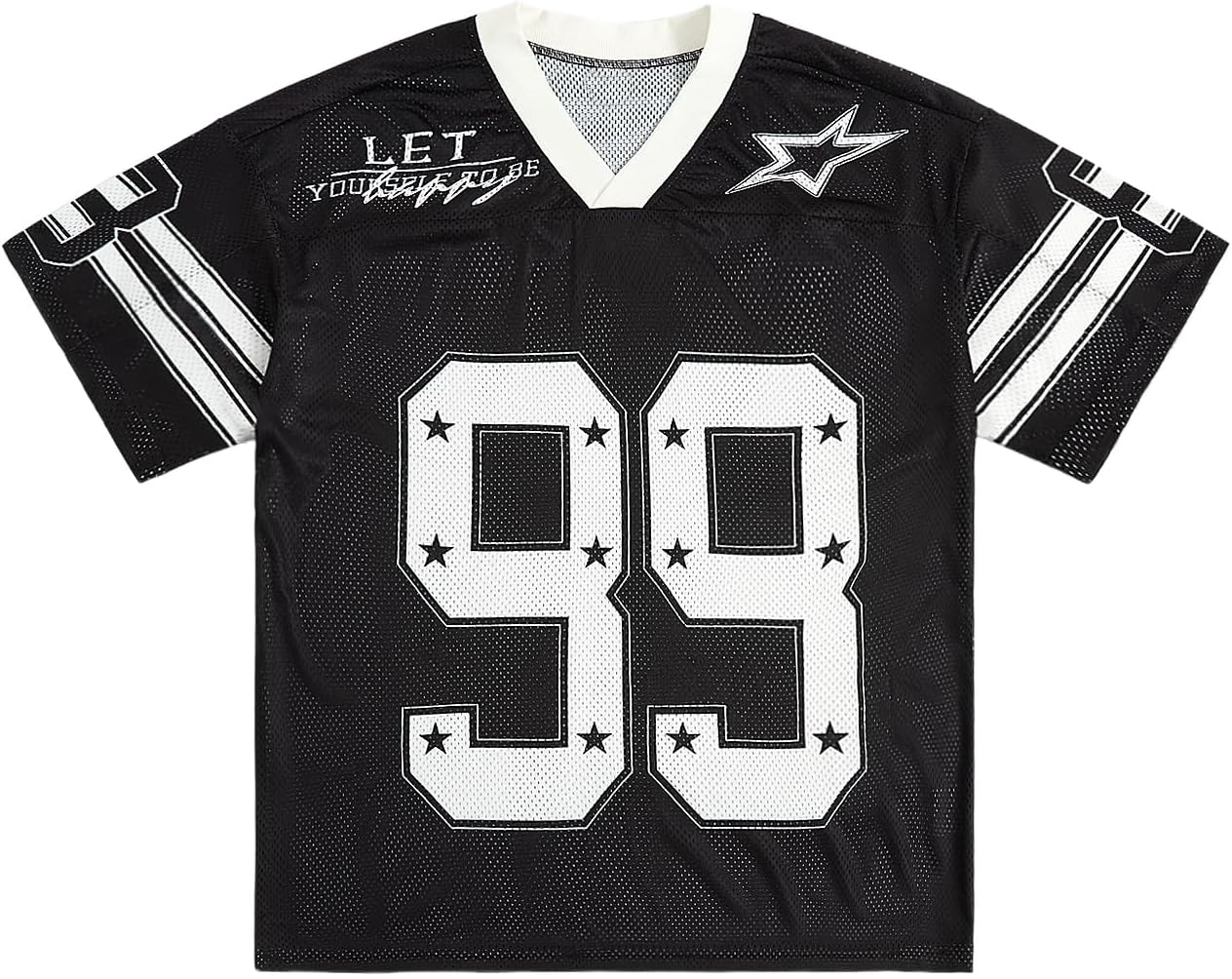 Oversized V Neck Jersey Shirt