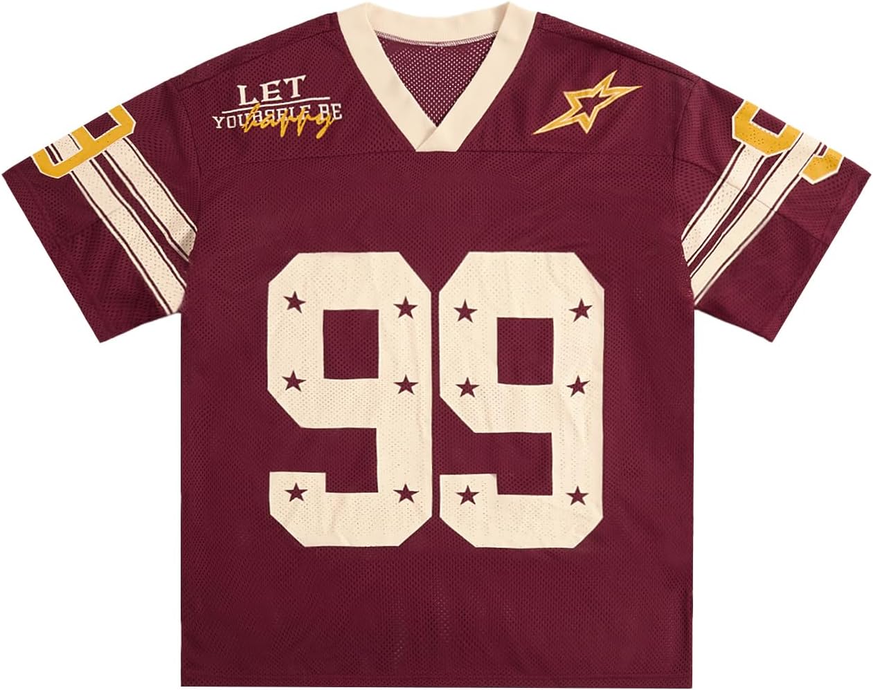 Oversized V Neck Jersey Shirt