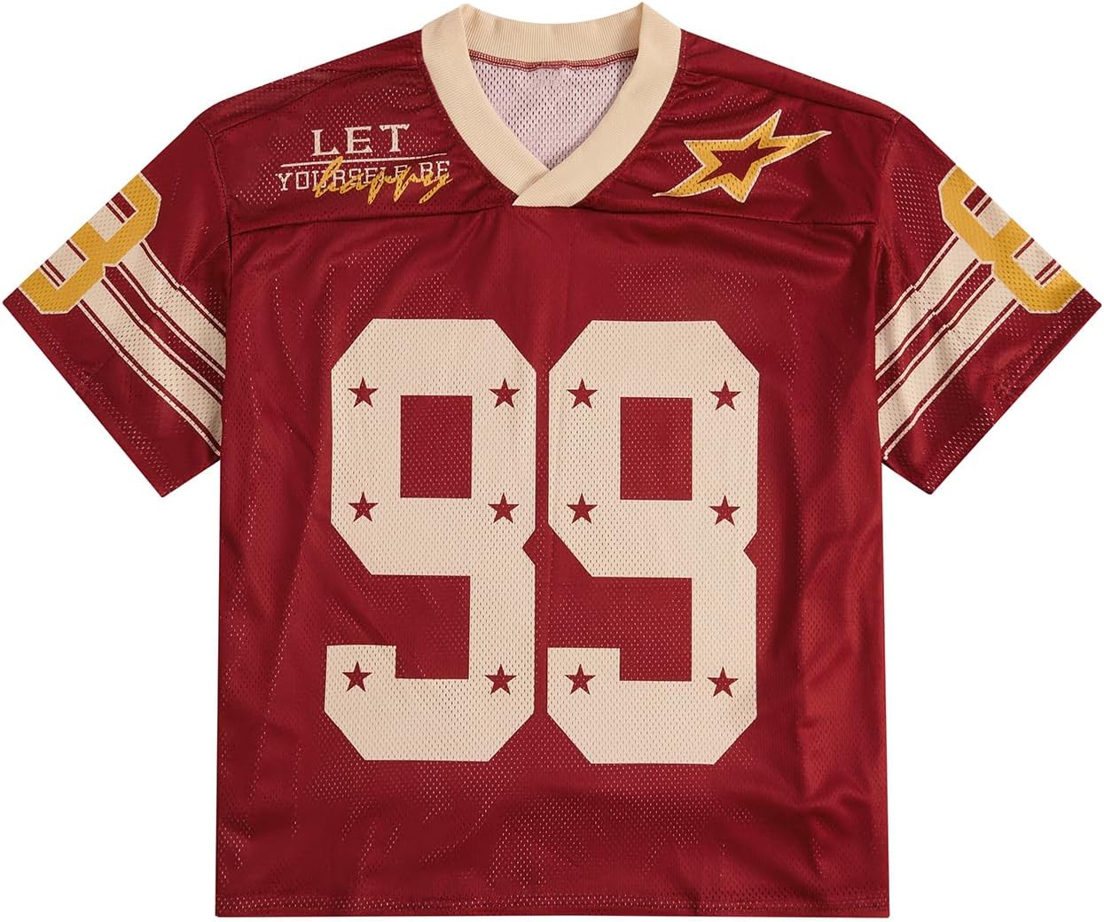 Oversized V Neck Jersey Shirt