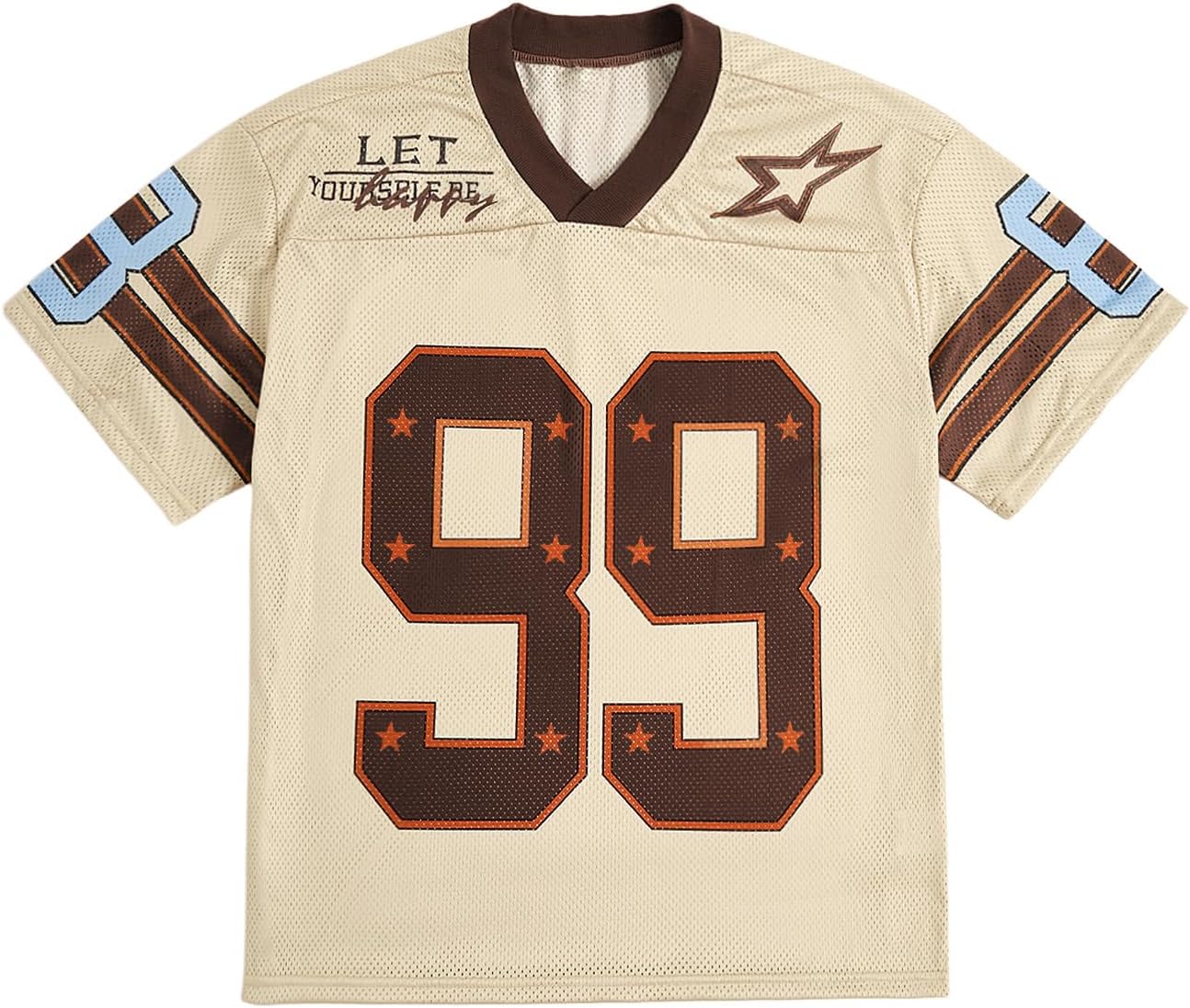 Oversized V Neck Jersey Shirt