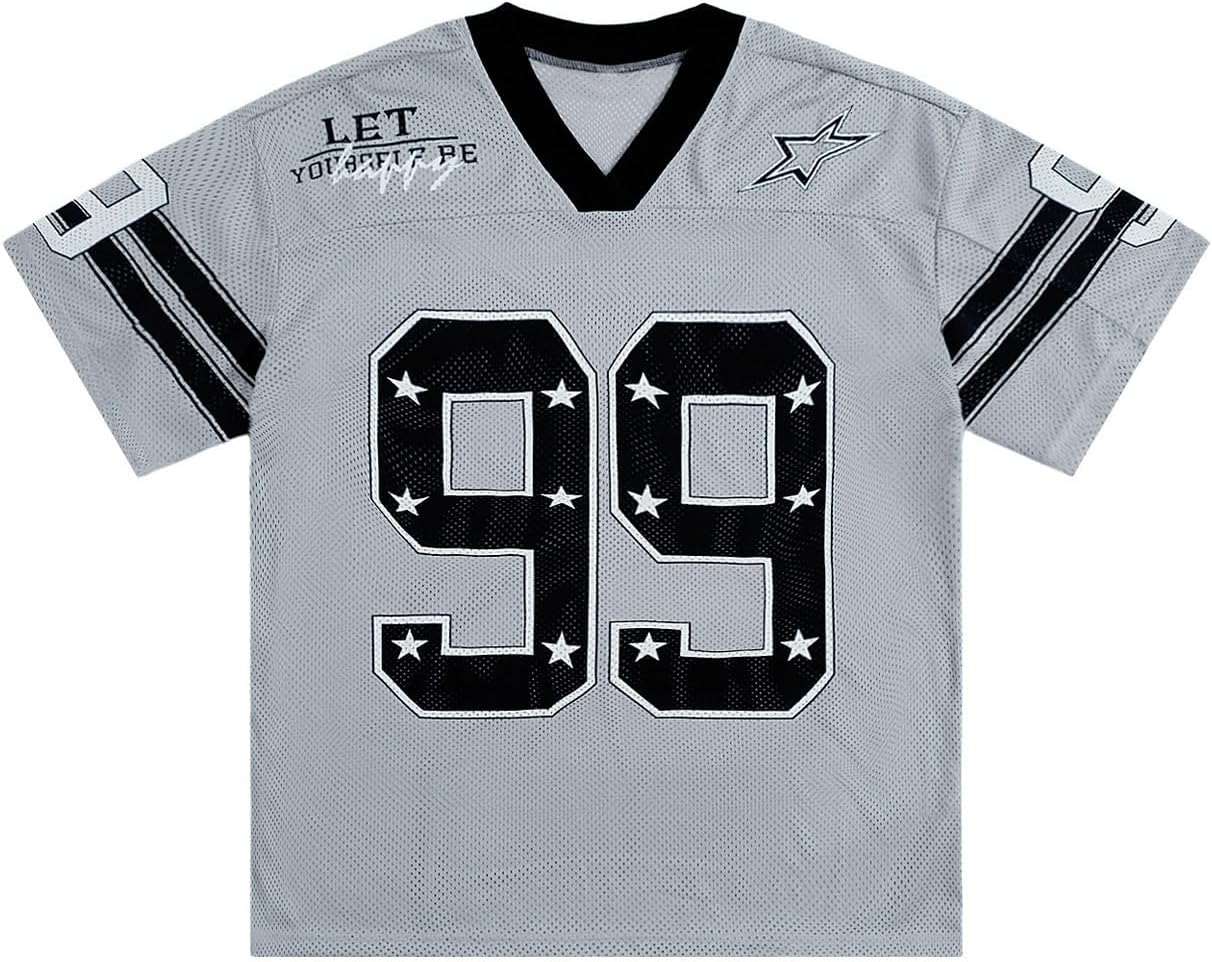 Oversized V Neck Jersey Shirt