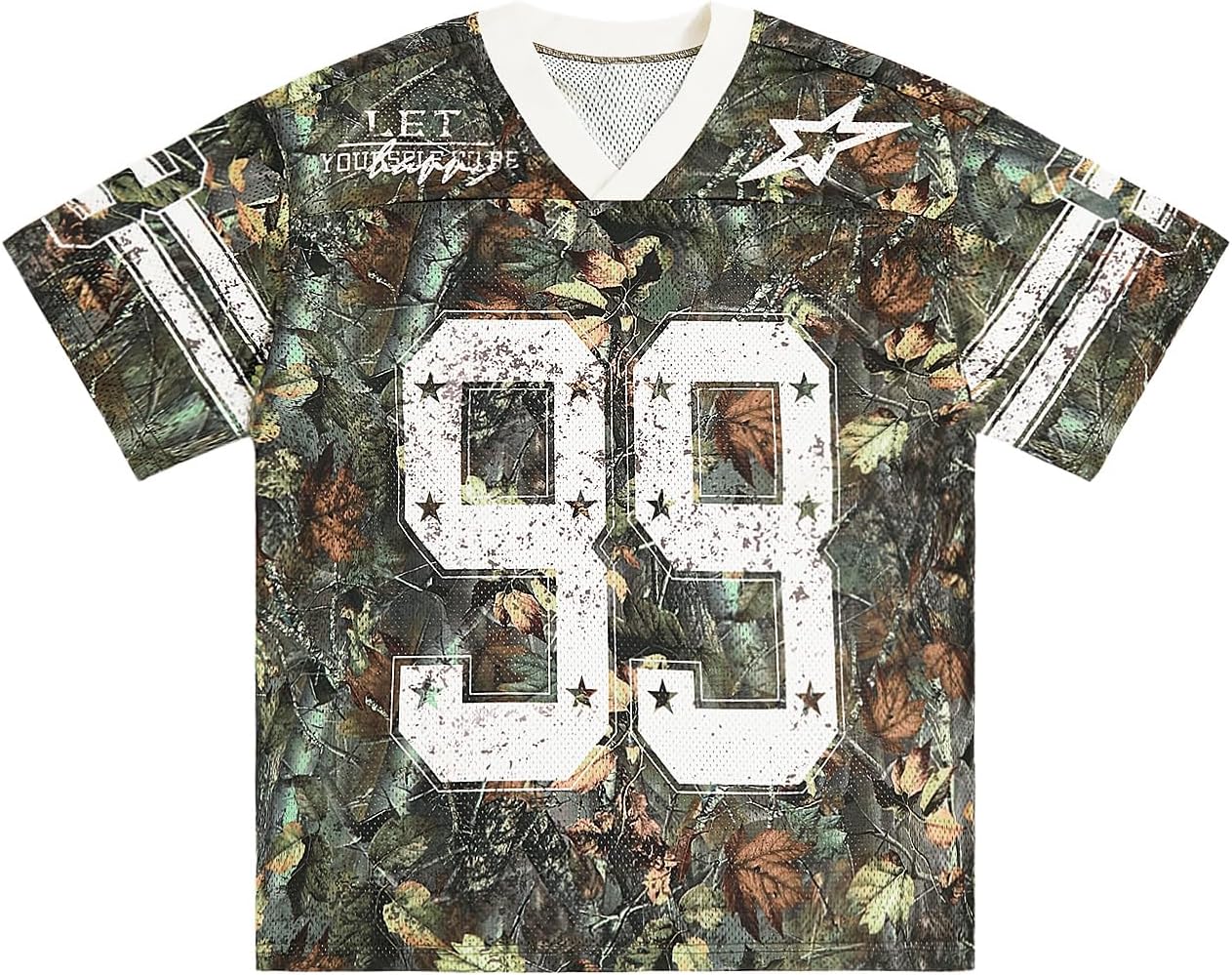 Oversized V Neck Jersey Shirt