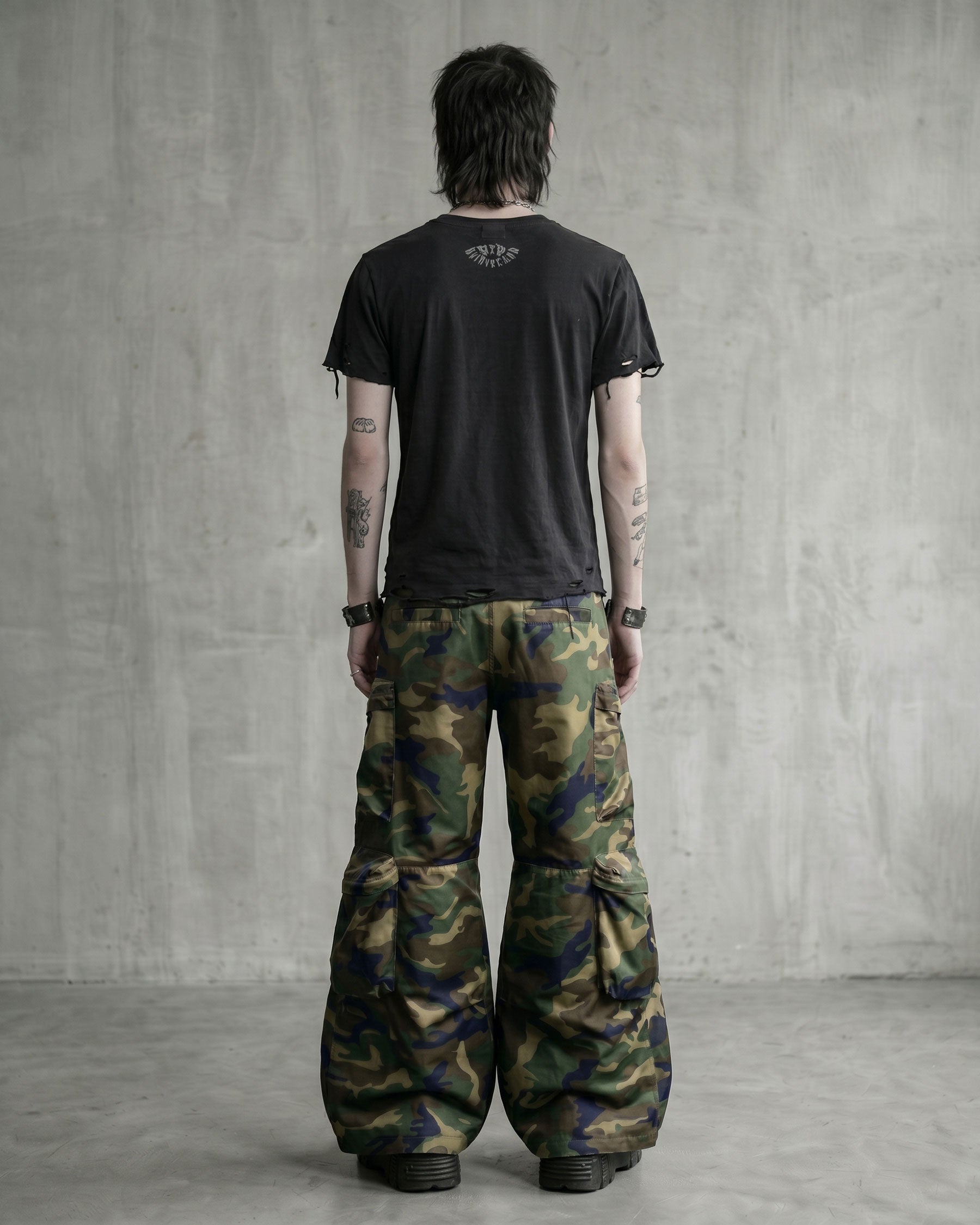 New Y2K Camo Multi-Pocket Wide Leg Cargo Pants