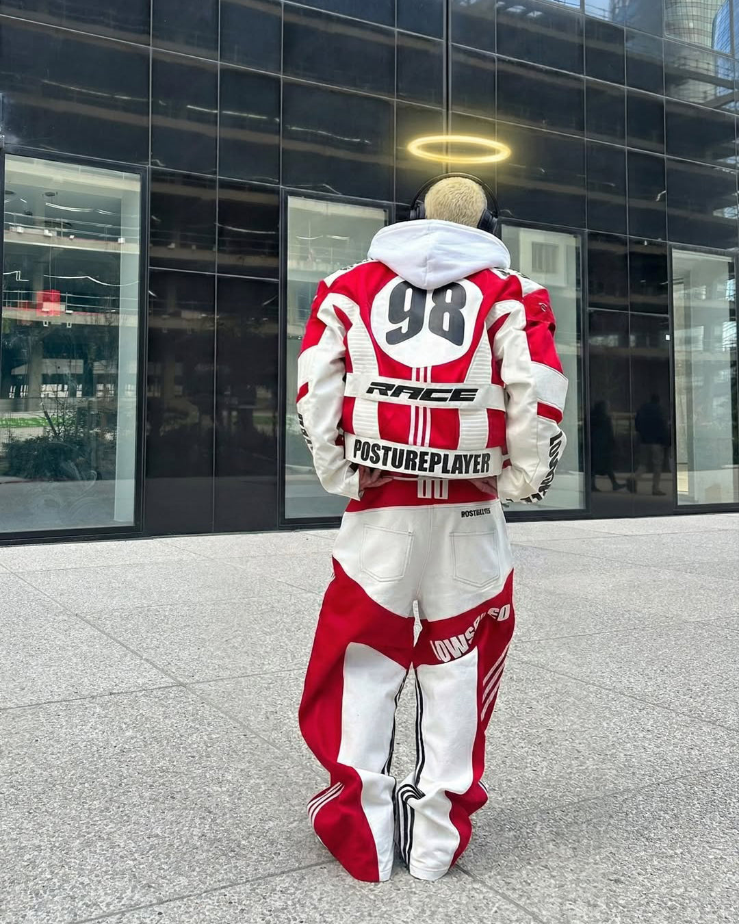 KIIKIO Racing Style Graphic Oversized Jacket