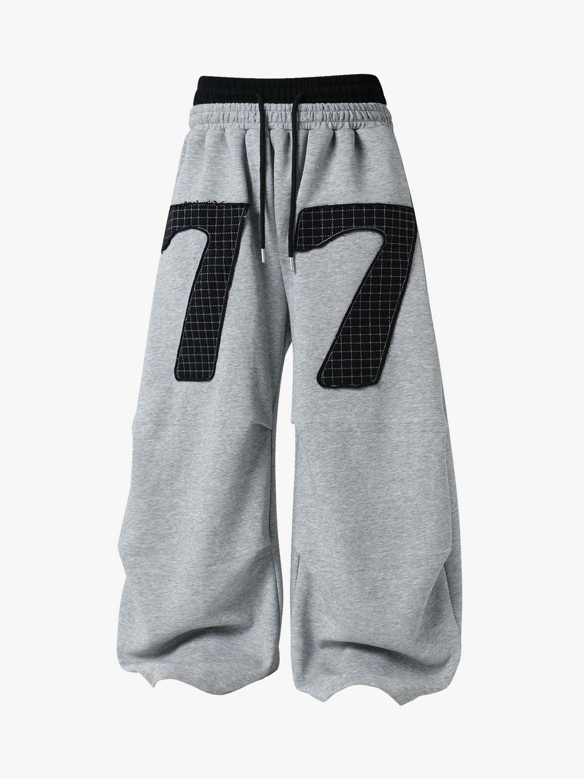 Double-Waisted Ruched Sweatpants