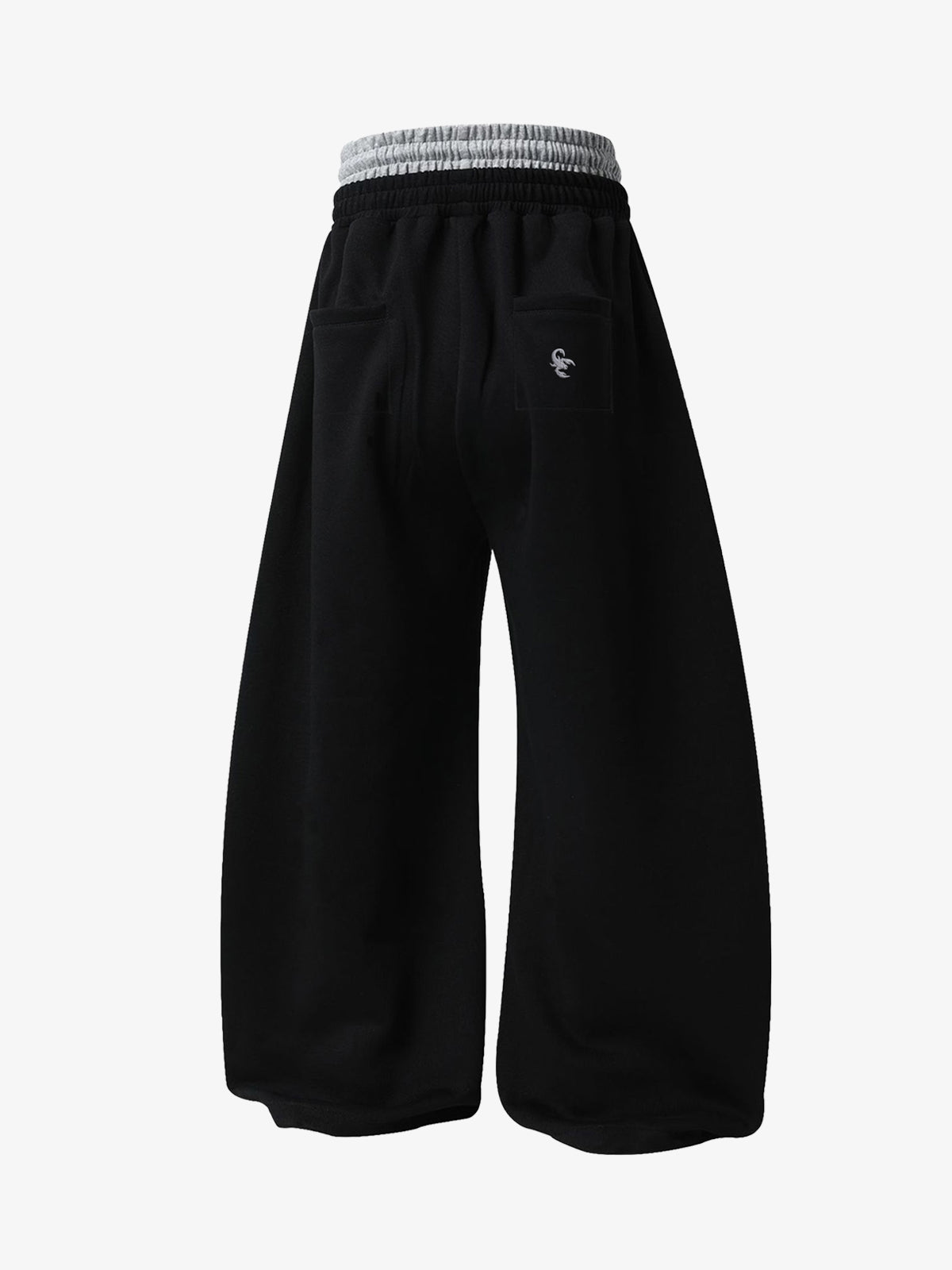 Double-Waisted Ruched Sweatpants